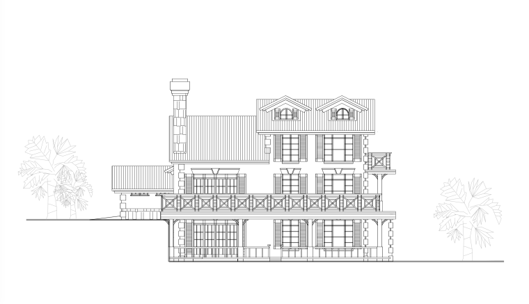 极简两层小别墅设计图资料下载-14套别墅方案图（含两层三层小别墅建筑）