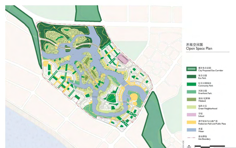 [海南]三亚清水湖整体城市规划设计（湿地，文化，可持续性）C-3 开放空间图