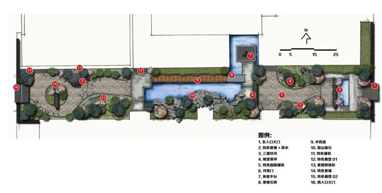 ​[北京]湖北清明上河园景观方案设计文本 -平面图