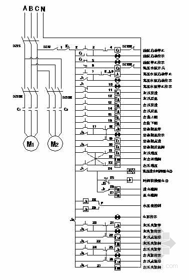 液压电气原理图资料下载-YFS-Z型液压阀门电气控制原理图