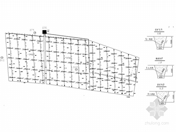 [新疆]2.5万亩高效节水建设项目施工图（滴灌）-3号滴灌系统平面布置图
