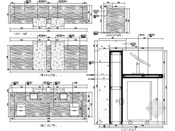 [北京]中国建筑企业技术中心现代高档办公楼CAD装修施工图（含全套方案）大样图