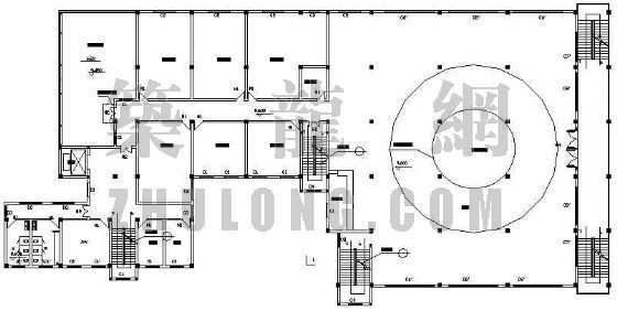 办公室cad平面设计资料下载-某高校学生食堂建筑平面设计方案