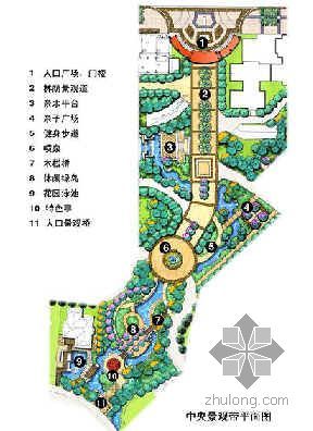 高档别墅前庭景观设计资料下载-广东高档小区景观设计文本