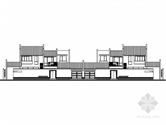 水厂两层建筑施工图资料下载-某两层中式风格独栋别墅建筑施工图