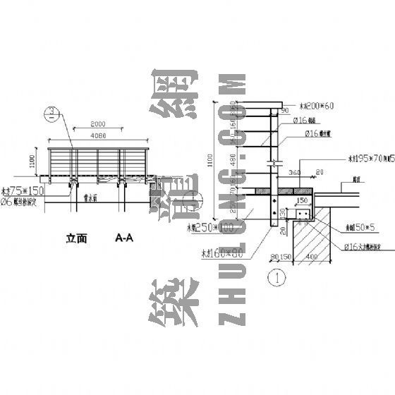 湖南某小区园林景观设计施工图-2