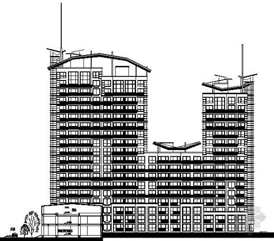 住宅小区总图图片资料下载-高层住宅小区总图（第一部分）