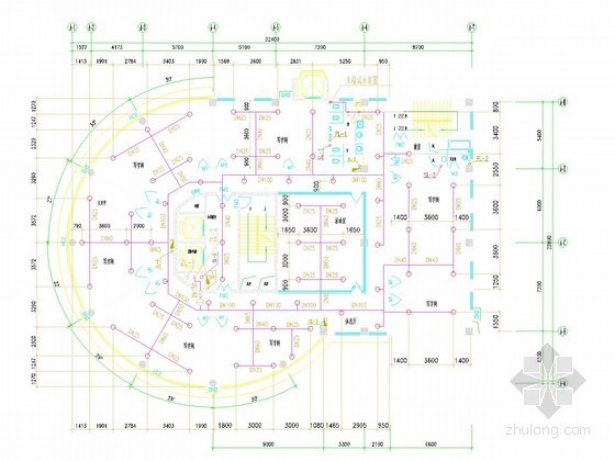 屋顶水箱间大样图资料下载-高层综合楼建筑给排水施工图纸