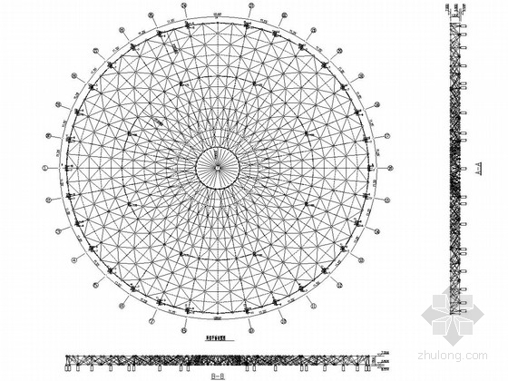 螺栓球网架制作方案资料下载-四角锥螺栓球网架结构施工图纸