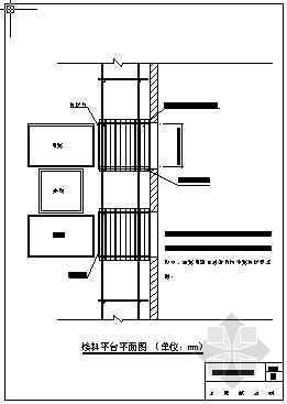 施工电梯接料平台通道资料下载-接料平台门俯视图(青岛某公司-22)