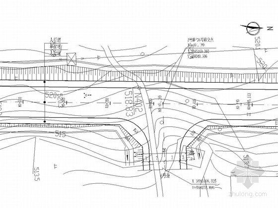 盲道导向块材资料下载-[四川]双向四车道城市次干路道路工程施工图设计41张