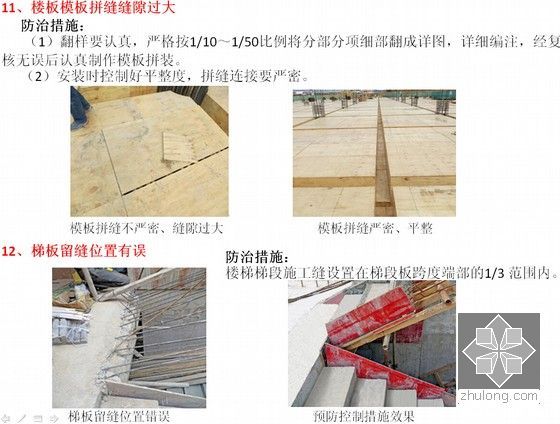 建筑工程质量常见问题治理样板引路指导图册（PPT格式 250余页）-楼板模板