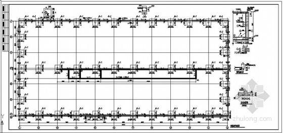 框排架厂房图纸资料下载-某框排架厂房及辅助用房结构设计图