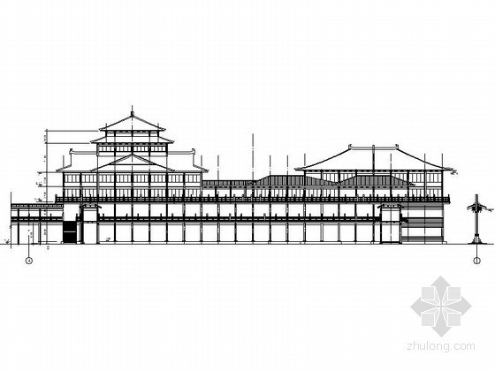 [仿古建]海盐某商业、旅游娱乐中心（1、2号楼）建筑方案图- 