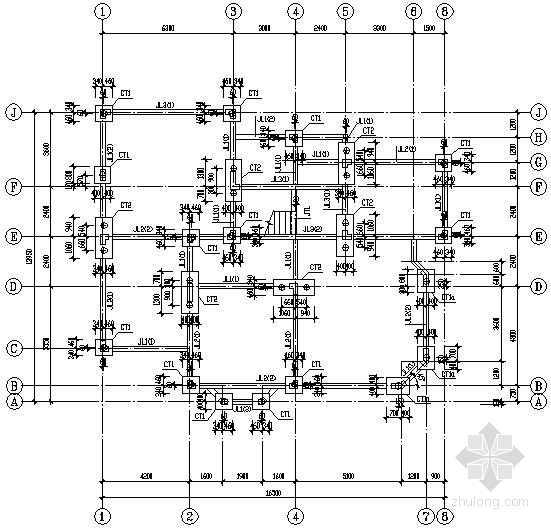重庆别墅结构施工图资料下载-框架别墅结构施工图