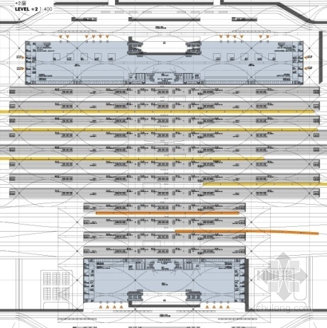 [广东]现代风格大型枢纽站建筑设计方案文本-枢纽站平面图
