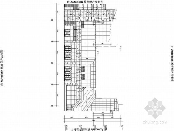 玻璃阳光房CAD图资料下载-三层门式刚架结构玻璃幕墙厂房结构施工图