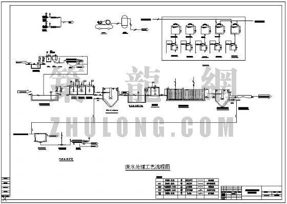 装修工程全套流程图资料下载-电子废水处理工程流程图