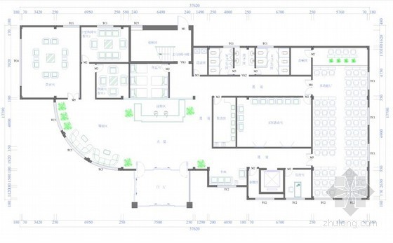 沃金办公空间设计资料下载-现代办公空间设计方案
