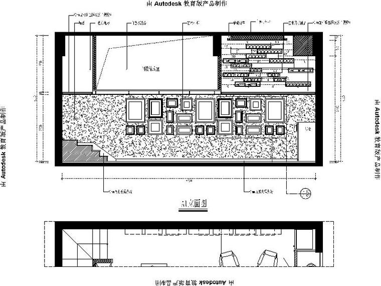 高档酒庄混搭风格设计施工图（含效果图）-高档酒庄混搭风格设计立面图