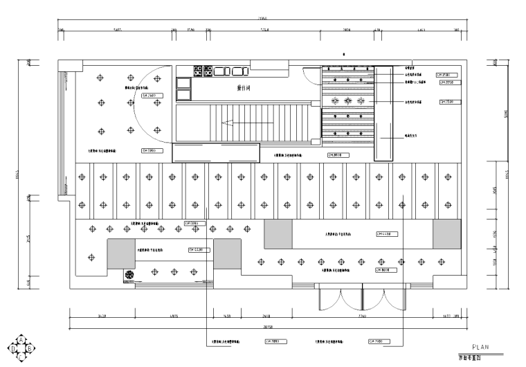 商务餐厅餐厅资料下载-[浙江]华盟商务广场茶餐厅室内设计施工图