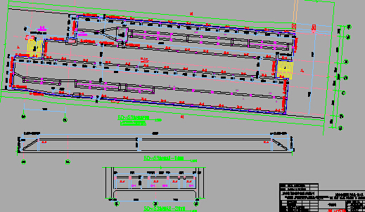 2015年设计地下二层一岛一侧式站台三跨现浇箱型结构地铁车站设计图446张CAD-夹层板模版图