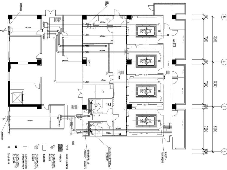 医院洁净手术室空调通风及防排烟系统设计施工图（洁净设计）-五层空调排风平面布置图.jpg