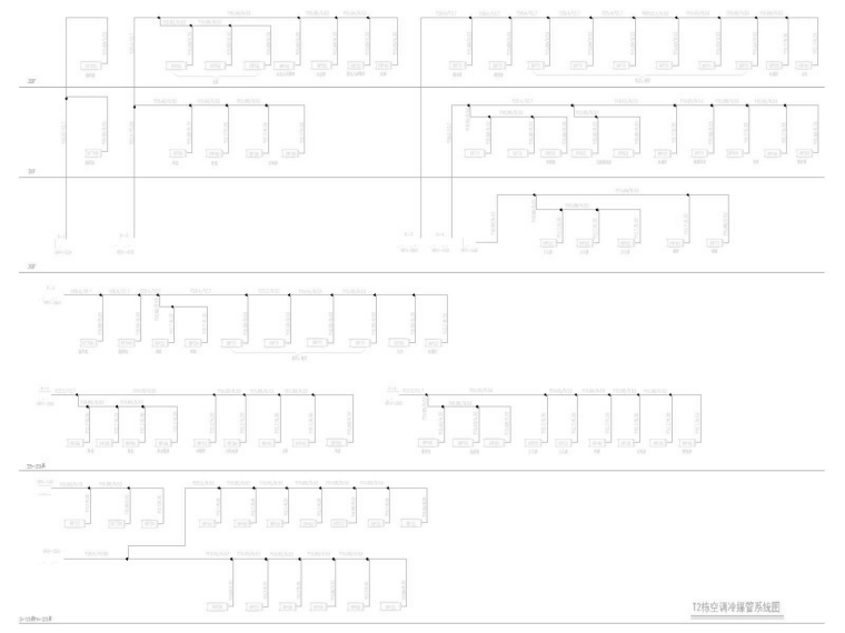 [广东]超高层商办综合中心暖通空调全系统设计施工图（人防设计）-T2栋空调冷媒管系统图.jpg
