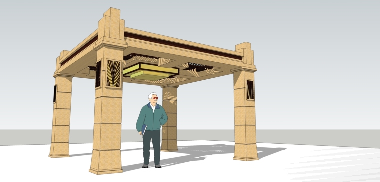 Sketchup作业帖：第14节 景观花架创建（2作业）-景观亭.jpg