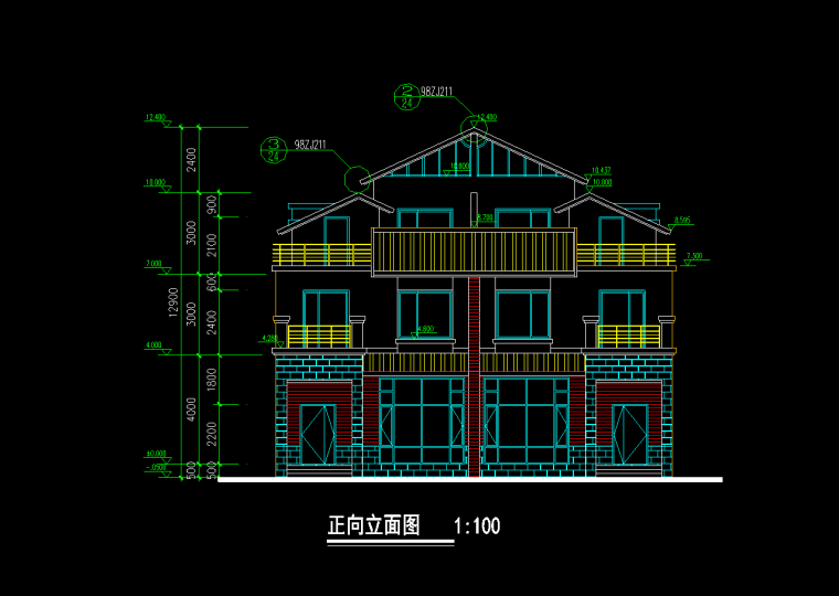 别墅结构施工建筑施工图资料下载-别墅建筑施工图