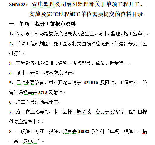 某工程监理资料目录-过程中监理资料目录