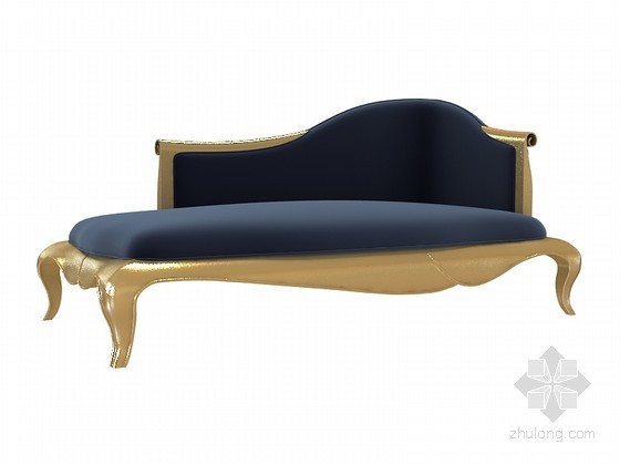 沙发休闲时尚资料下载-时尚休闲沙发3D模型下载