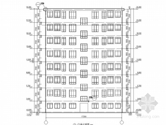 框架结构图私人住宅cad资料下载-八层框架结构私家住宅结构施工图（含建筑图）