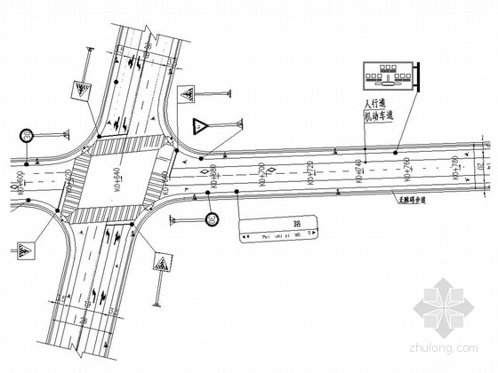 市政透水混凝土道路施工图资料下载-[湖南]市政道路工程施工图设计66张