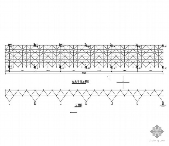 纸厂平板钢网架施工方案资料下载-某平板网架结构施工图