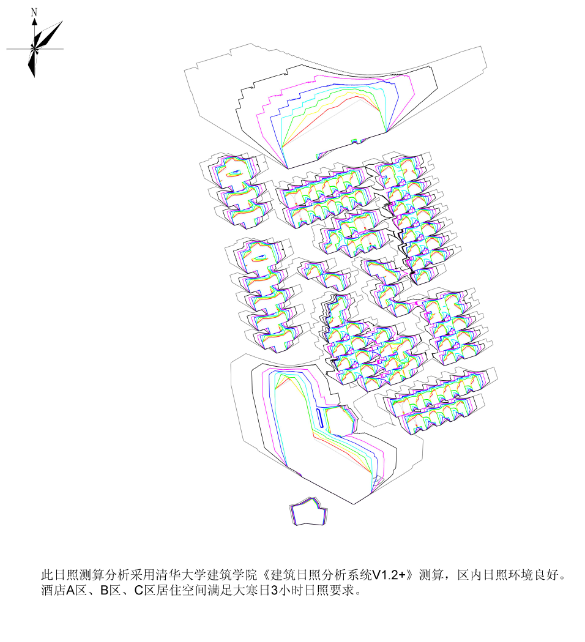 [海南]俄罗斯文化旅游综合体项目修建性详规（84页）-[海南]俄罗斯文化旅游综合体项目日照分析图