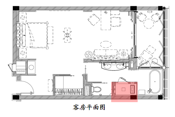 [杭州]知名地产酒店营造总结及室内精装修精讲（图文并茂）-客房平面图