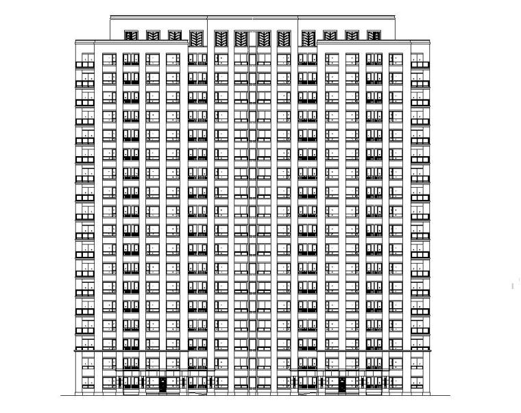 vr体验区意向图资料下载-[上海]公共租赁住宅区建筑施工图设计（CAD）