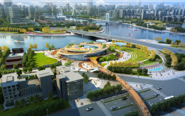 公共绿地公园模型资料下载-[浙江]滨水公共绿地城市文化新地标景观规划设计方案（6个公园项目附赠总体汇报视频）
