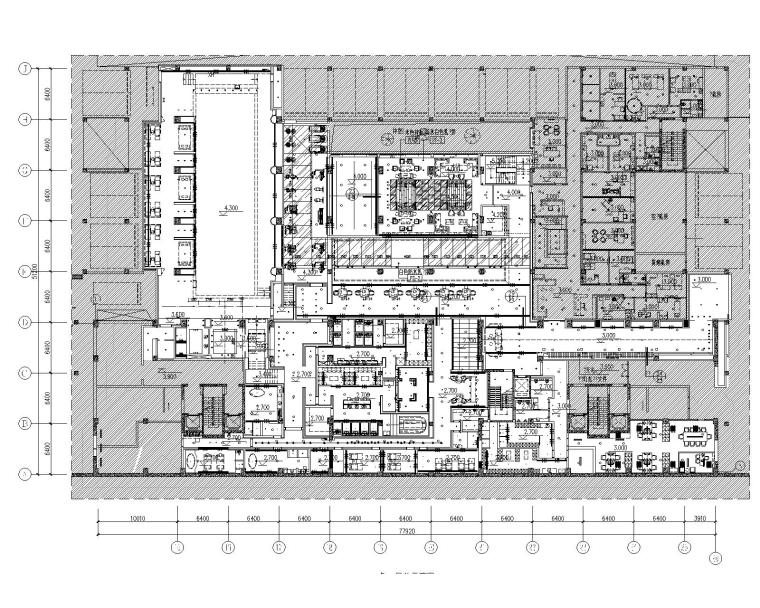 梁建国-北京万柳书院会所全套设计资料-2负二层总天花图