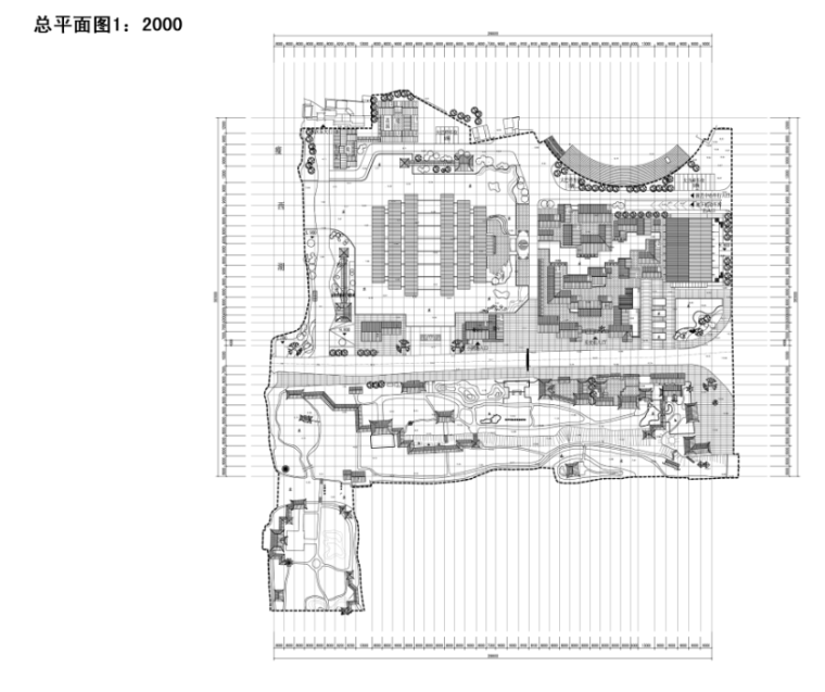[扬州]某演艺中心建筑设计方案文本-总平面图