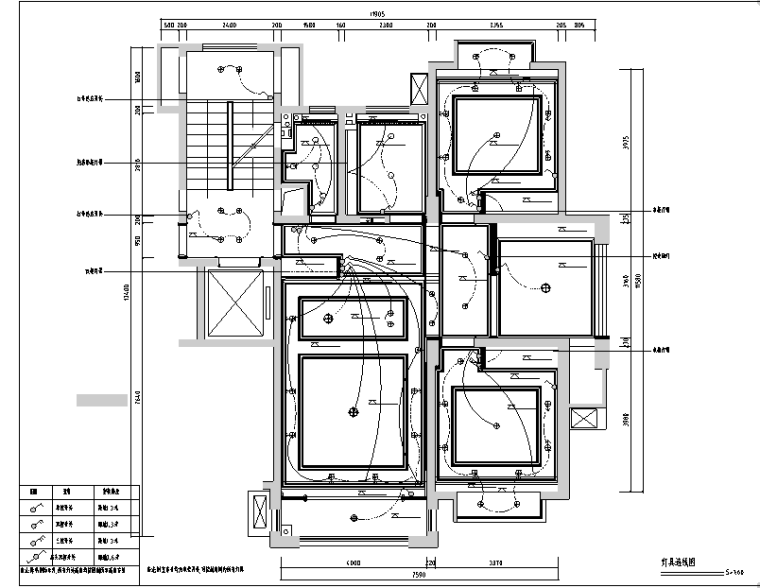 东方明珠建筑图资料下载-东方明珠样板间设计施工图（附效果图）