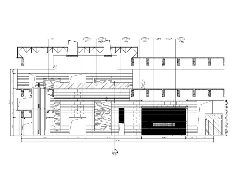 上海铂尔曼酒店装饰施工图（附方案效果图）-一层大堂立面图-plan