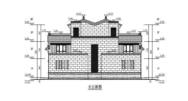 [江苏]园林式布局小高层及多层住宅建筑设计方案图（含CAD）-园林式布局小高层及多层住宅建筑平面图