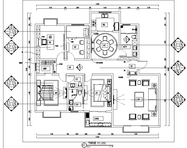 山西省晋中市造价定额资料下载-[山西]晋中市四居室住宅设计施工图（附效果图）