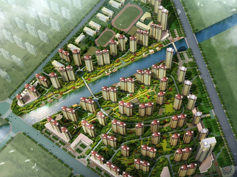 上海两岸城市设计资料下载-[山东]现代风格烟台上海滩花园住宅建筑规划设计方案文本