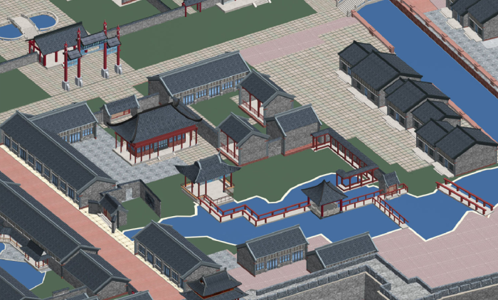 [山东]古镇庄园旅游区景观规划设计方案-景观效果图