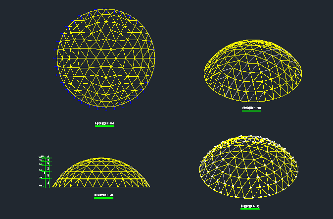单层凯威特网壳球形采光顶结构设计施工图_6