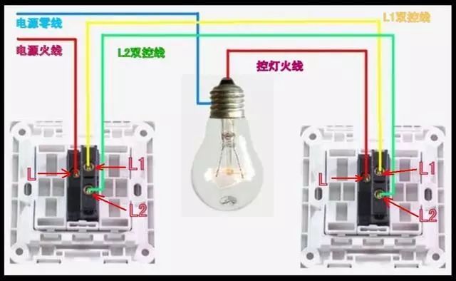 三控单开开关资料下载-最全的单控、双控、三控、多控开关接线图