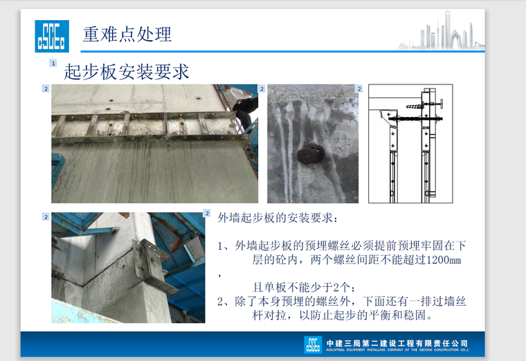 中建铝模全过程施工技术管理-66页-起步板安装